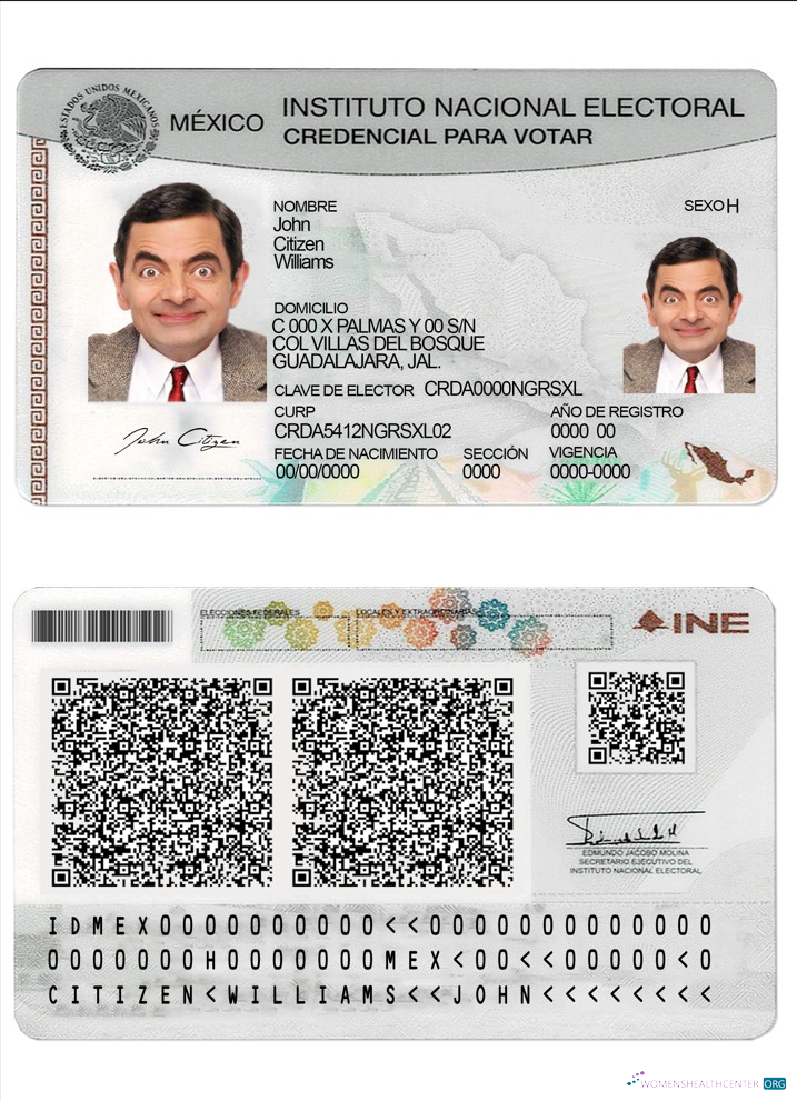 Download Mexico instituto nacional electoral Photoshop template